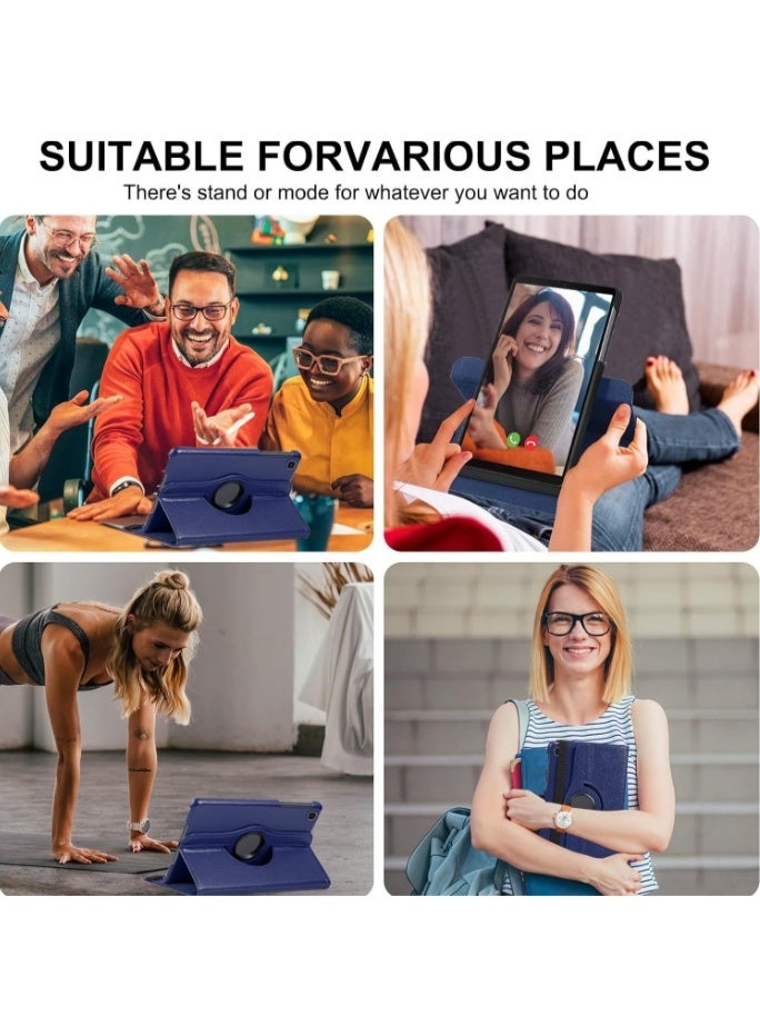 قضايا اللوح تغطي لشركة لينوفو تبويب M10 الجيل الثالث 10.1 بوصة ، وقف زاوية متعددة + قوس 360 دوار + حالة جلدية رقيقة مقاومة للصدمات - Image 5